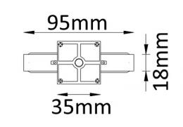 Соединитель линейный однофазный Crystal Lux  - 2